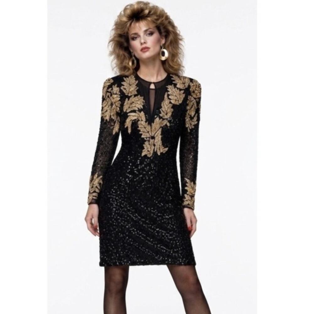 1980's Vintage Scala Evening Cocktail Dress